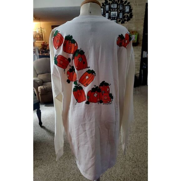NWOT ALERE VINTAGE SCREEN PRINTED PUMPKIN TSHIRT - Picture 1 of 3